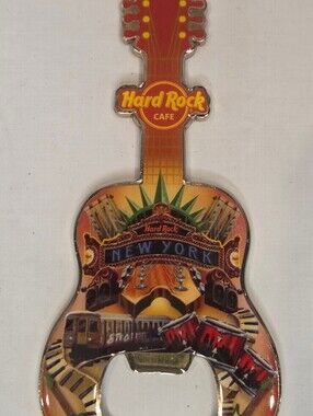 Hard Rock Cafe New York Guitar-Shaped Bottle Opener